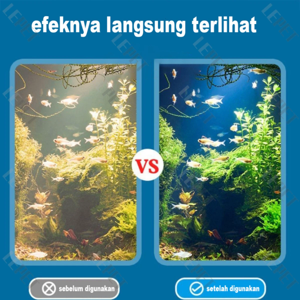 LEPET 9Layers Filter Aquarium PJ22 Spons Tangki Ikan Ada Lem Busa Biokimia foto 2