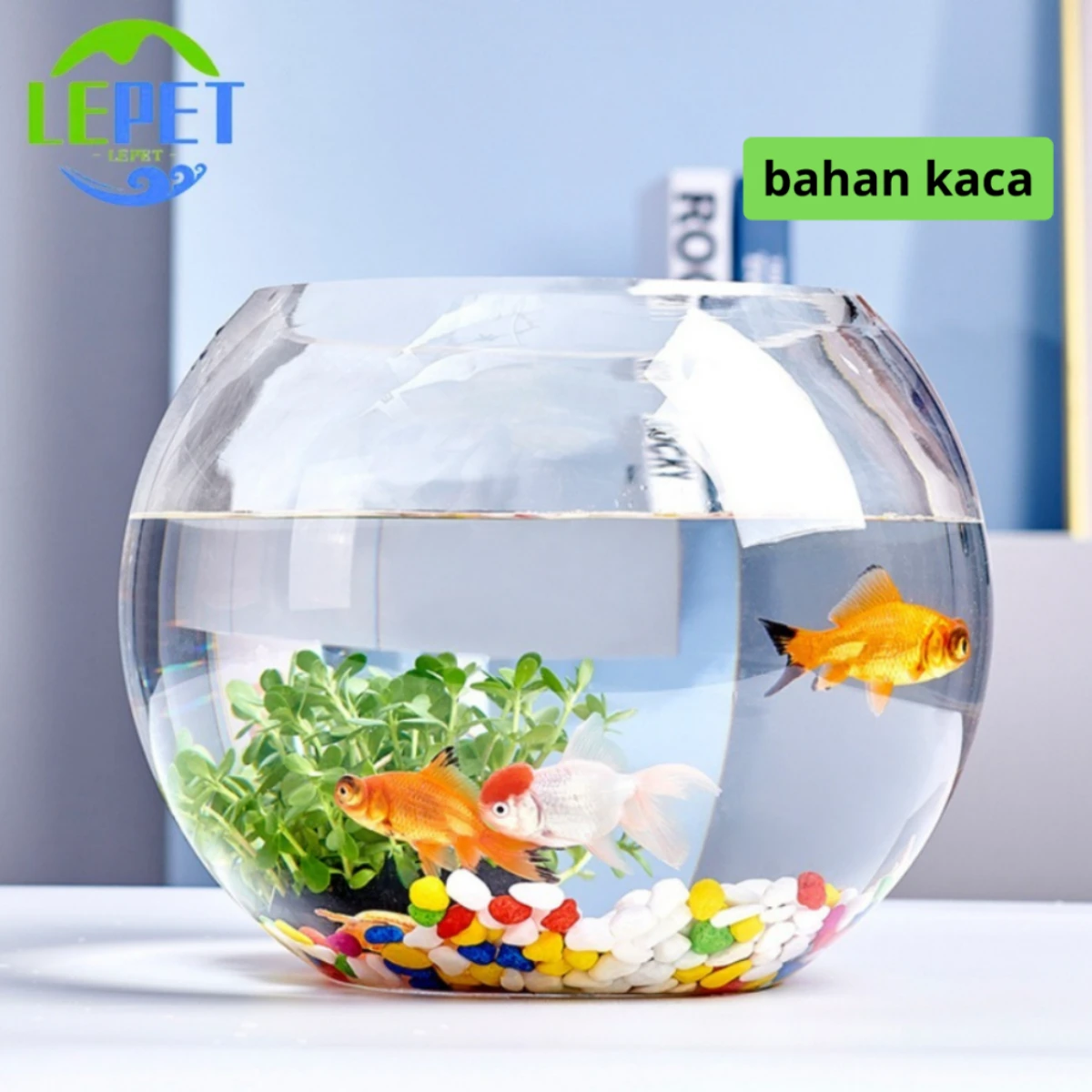 LEPET AQUARIUM MINI KECIL A26-5 AKUARIUM IKAN CUPANG HIAS / KURA-KURA foto 7