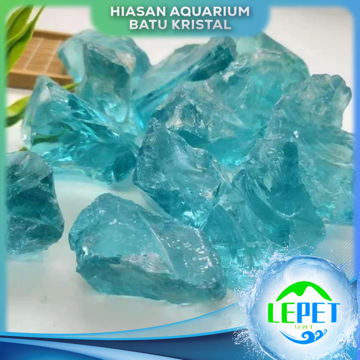 LEPET Batu Kristal kaca HIASAN AQUARIUM 6-1 / 7-1 / 19-2 / 99 / 98 10-20cm / 98 5-10cm / 95 10-20cm / 95 5-10cm / Ice Stone Aquarium /batu kaca crystal