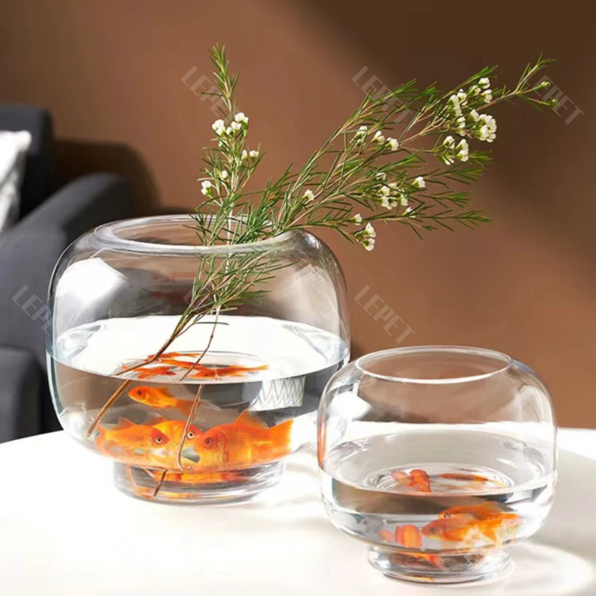 LEPET AQUARIUM MINI KECIL A20 / A21 / AKUARIUM IKAN CUPANG HIAS / KURA-KURA foto 2