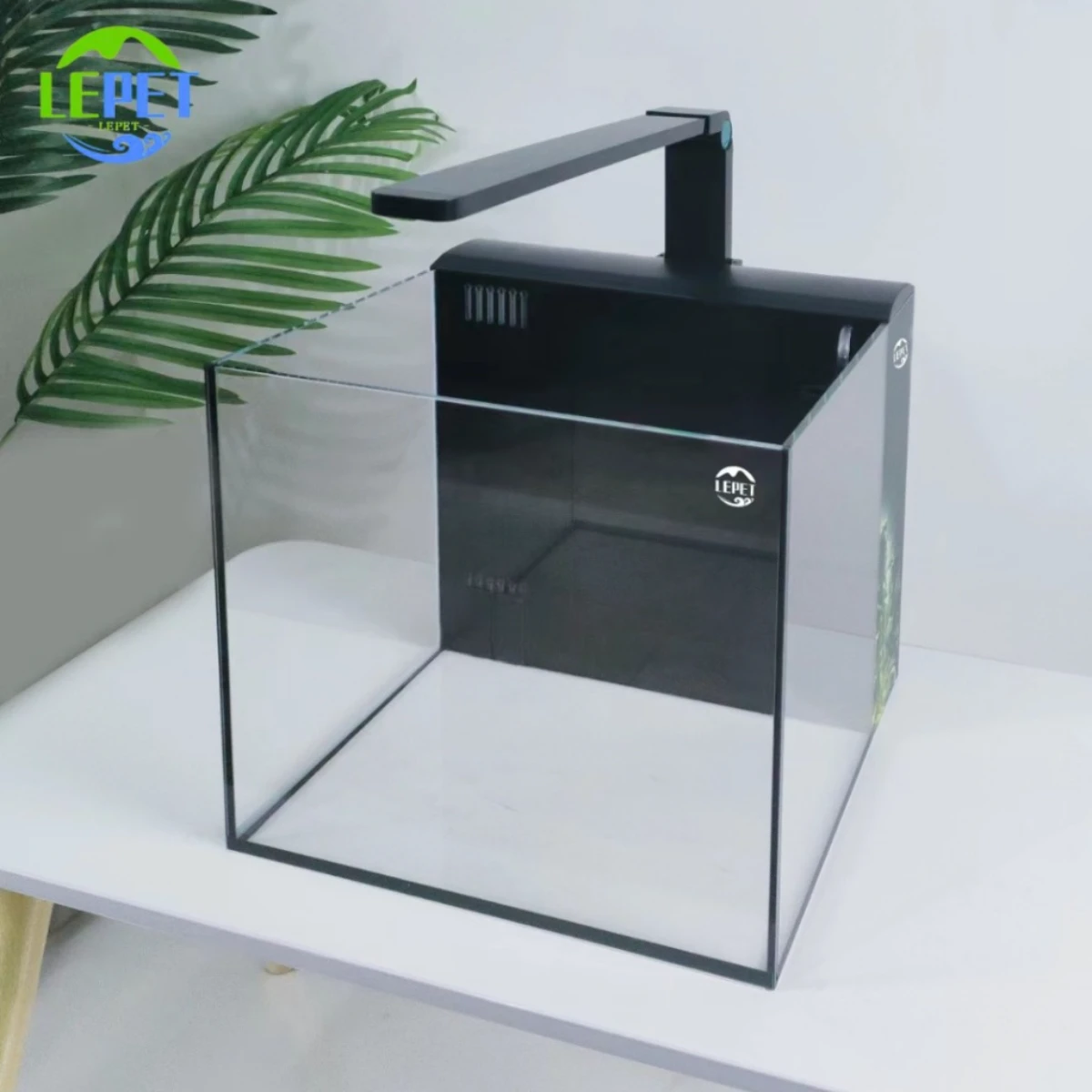 LEPET Akuarium Ikan Mini BL 25/30/40/50/60 Tangki Ikan Mini Dengan Filter Dan Lampu Led foto 7