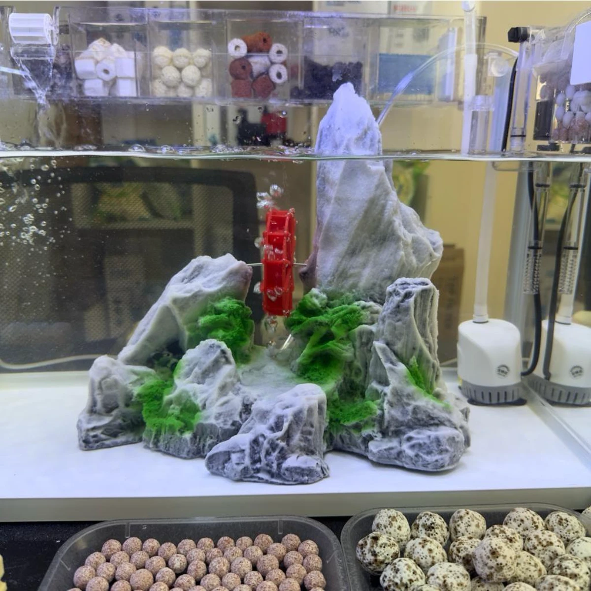 LEPET Hiasan Aquarium 102 / 673 / Tangki Ikan Iansekap Bebatuan Dekorasi Resin Ornamen Simulasi Batu foto 4