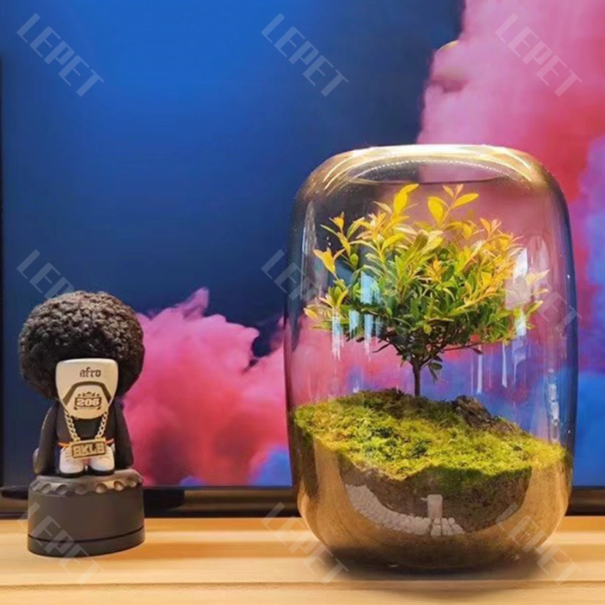 LEPET AQUARIUM MINI KECIL A19 / AKUARIUM IKAN CUPANG HIAS / KURA-KURA foto 4