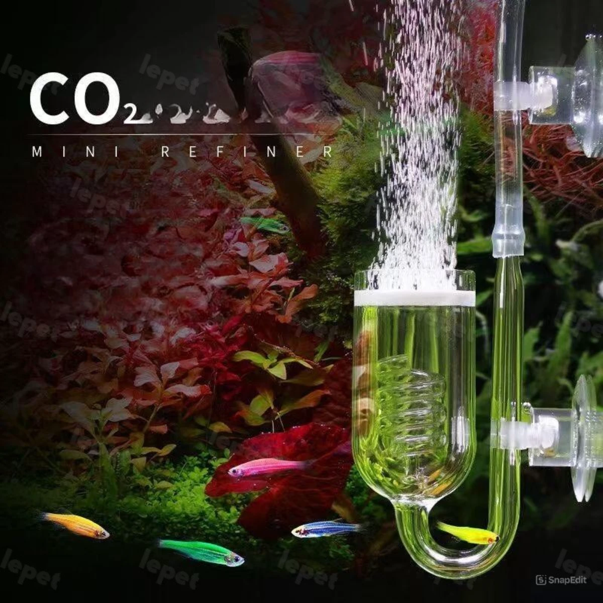 LEPET Glass Diffuser CO2 PJ31/ PJ32 / Atomizer Co2 Aquascape foto 5