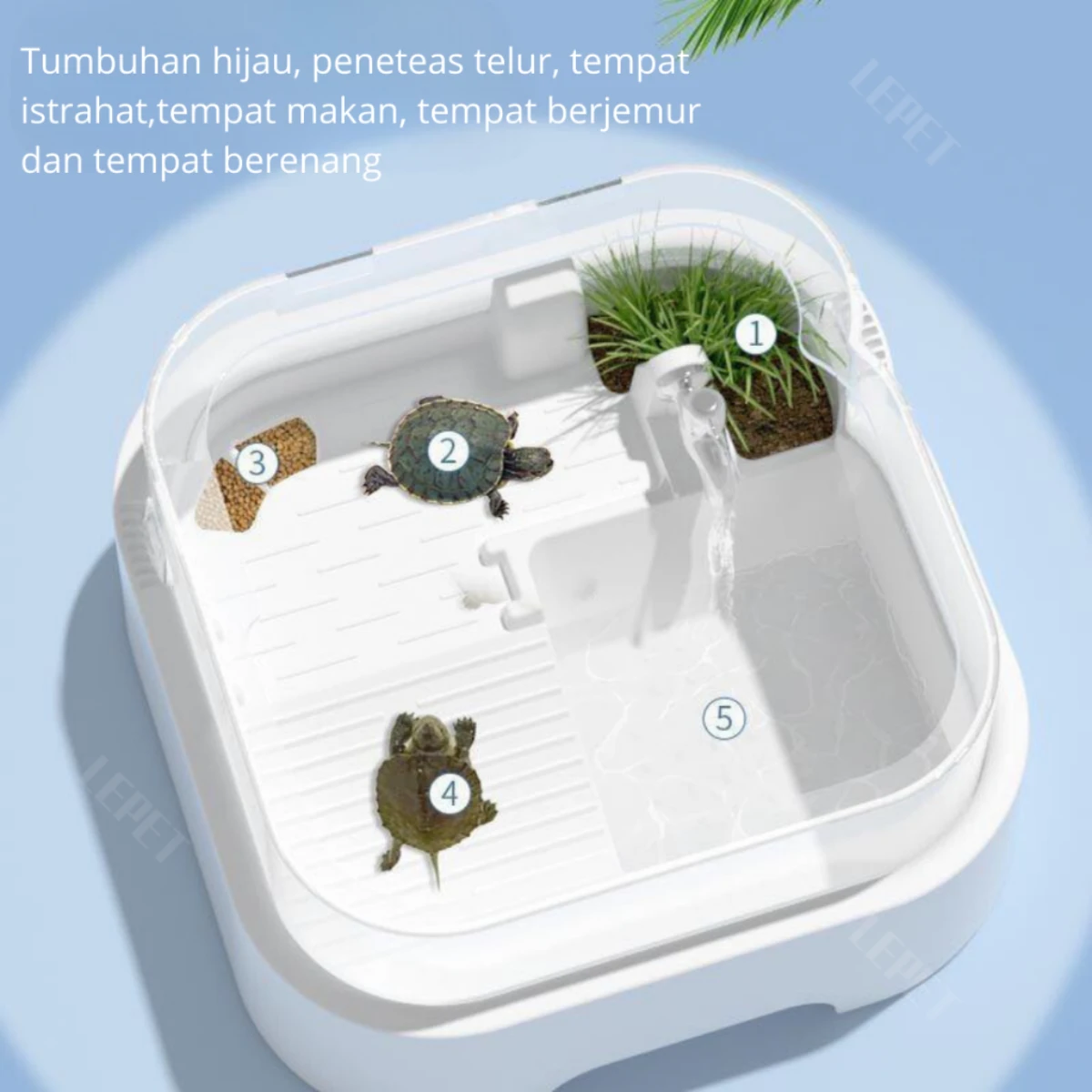 LEPET Aquarium Kura Kura GH 05 / Kandang Kura Kura foto 2