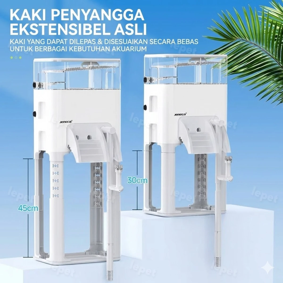 LEPET Filter 3-in-1 yang inovatif meningkatkan estetika GLS 21/22/31/32 pompa berkualitas tinggi terintegrasi di dalam kotak penampung. foto 2