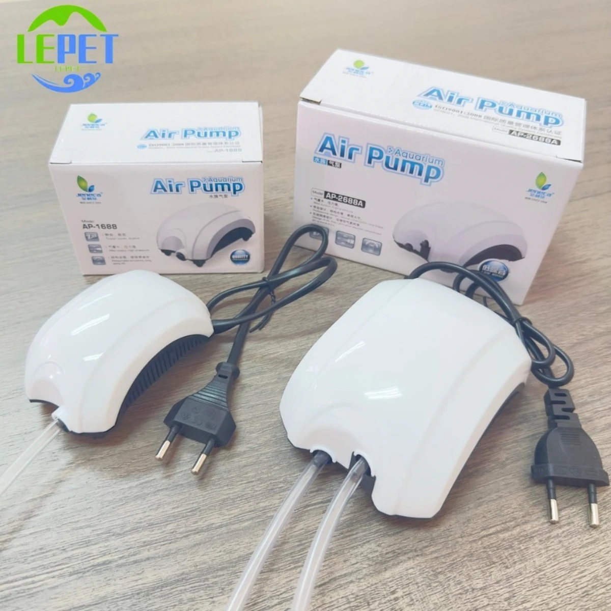 LEPET Aerator Aquarium Air Pump Mesin Gelembung Udara 1 Lubang dan 2 lubang foto 3
