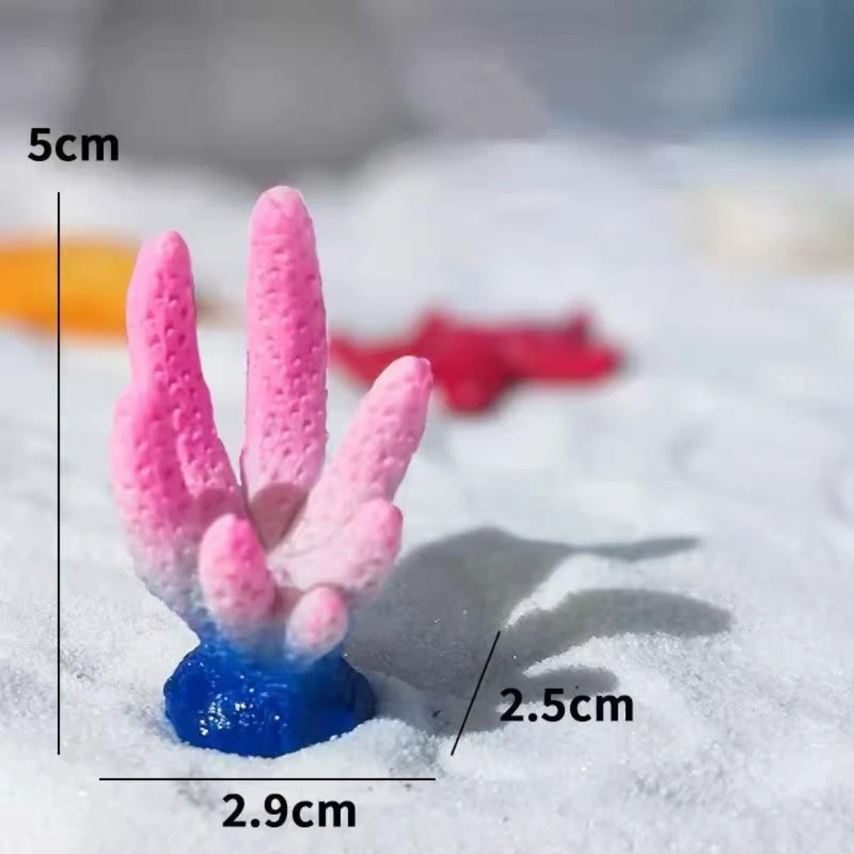 LEPET Miniatur Anemon Laut Utk Bermain Sensory Anak / Topping Cake / Diorama / Terrarium foto 5