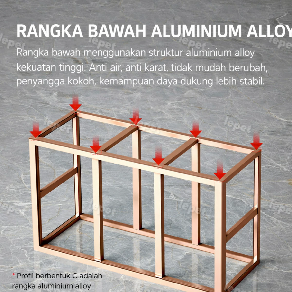 LEPET Akuarium filter bawah ramah lingkungan, akuarium meja kaca ultra jernih, akuarium ikan mas / MJ3-L1000C-8S / MJ3-L1200C-8S / MJ3-L1500C-8S foto 5