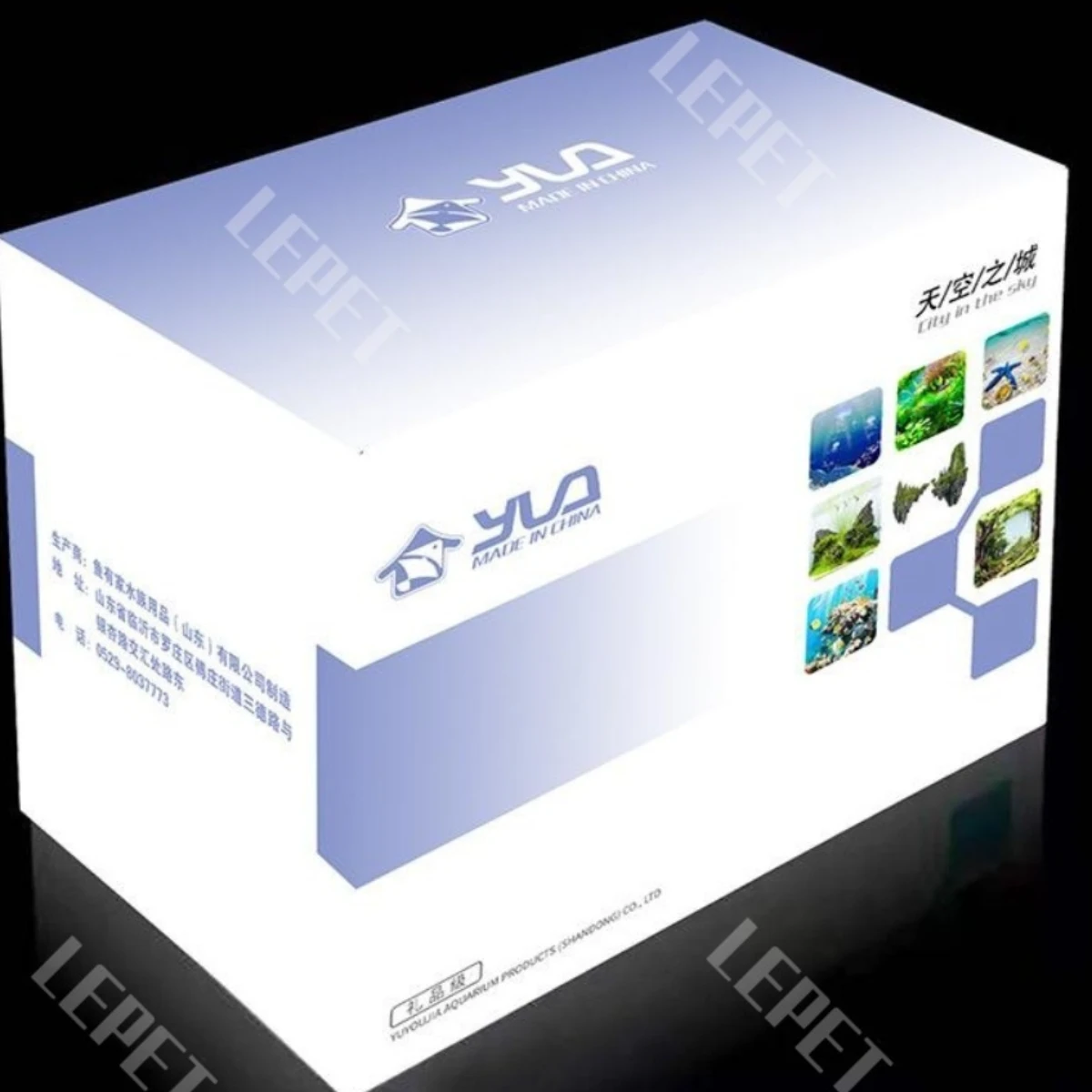 LEPET Akuarium Ikan Mini 230 Tangki Ikan Mini Dengan Filter Dan Lampu Led foto 3